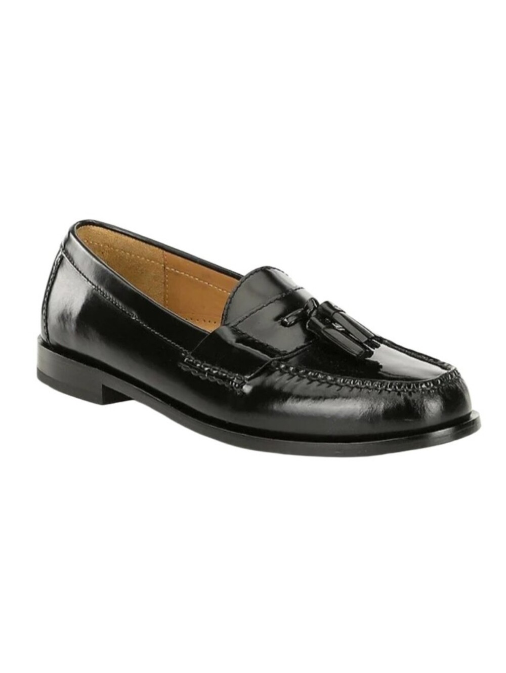 NWOB Cole Haan Men's Pinch Tassel Black Leather Loafers Size 9
